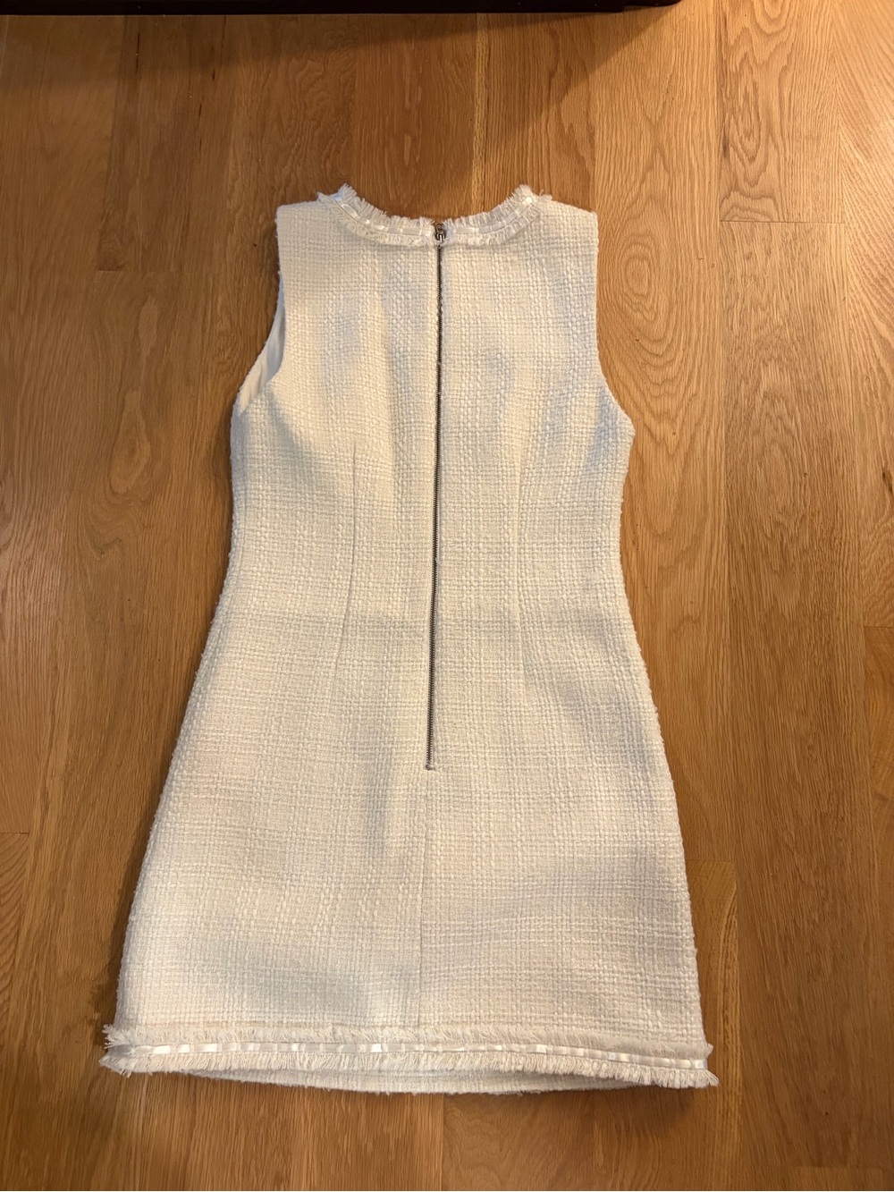 Alice + Olivia White Tweed Dress - Picture 2 of 3